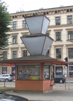 schicker Kiosk in Riga