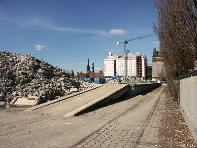 Hafencity - Abriß an der Magdeburger Strasse