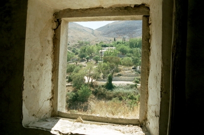 Ausblick auf ein unbewohntes Dorf