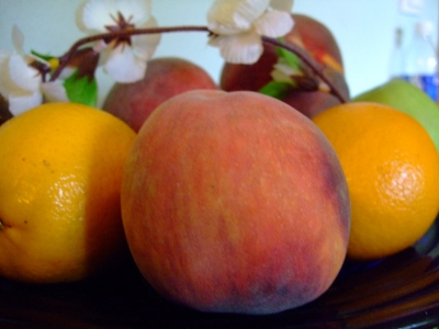 Pfirsich und Mandarine