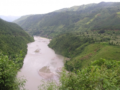 Fluss bei Kathmandu