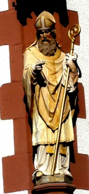 Heiligenfigur in Freiburg im Breisgau