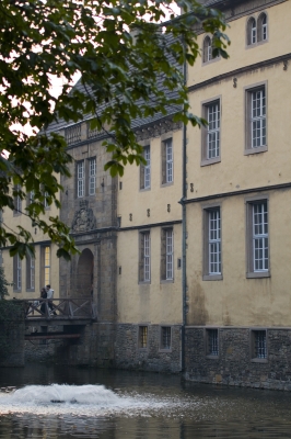 Schloss Strünkede in der Abenddämmerung