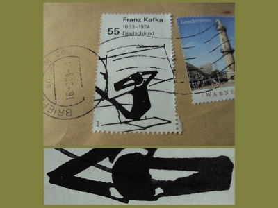 41 Lösung Franz Kafka - Briefmarke -- Glückwunsch - Tetischere hatte es !
