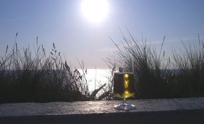 Ein Bierchen am Strand