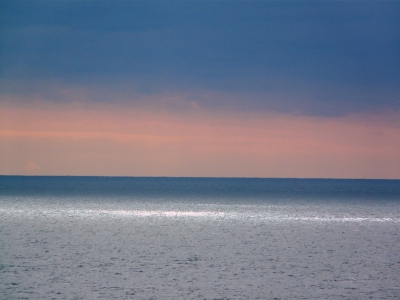 Sonnenstrahl auf dem Meer