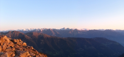 Südtirol - Bergpanorama im Morgenrot