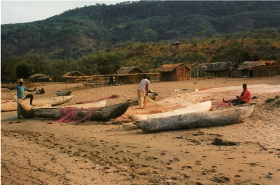 Fischer am Malawisee