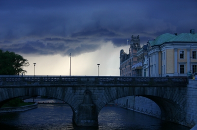 Wolken über Stockholm