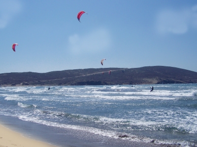 Kite-Surfer auf Rhodos