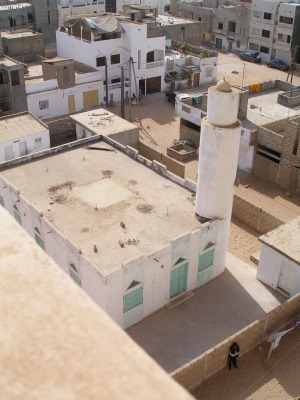 Blick auf eine Moschee in Dakar