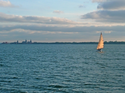 Abendstimmung vor Stralsund