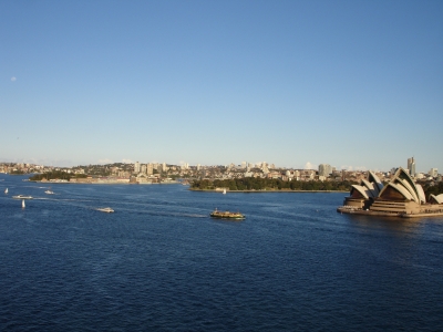 Blick von der Sydney Harbour Bridge