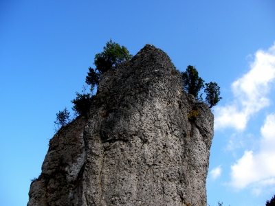 hoch aufragender Felsen bei Bärnfels