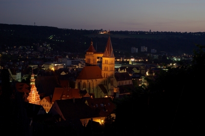 Abendlicht 6 - Blick von der Burg auf die Stadtkirche