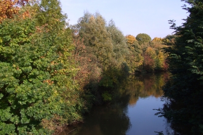 Fluß im Herbst