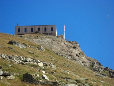 Endlich die Täschhütte in Sicht !