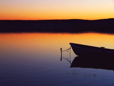 Boot im Sonnenuntergang (3)