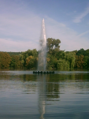 Schilfteichspringbrunnen