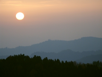 Sonnenuntergang im Mittleren Schwarzwald