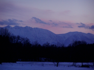 Sonnenuntergan am Hohenpeissenberg