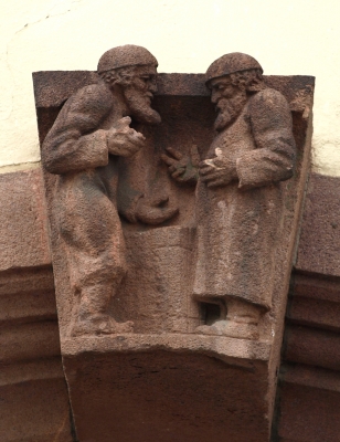 Relief Handelnde Juden