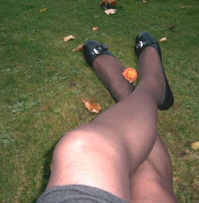 Beine im Herbst