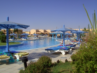 Poollandschaft in Hurghada Aegypten