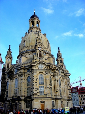 die Frauenkirche im Oktober 2008 in Dresden