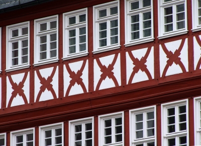 Frankfurt am Main, Fachwerkdetail am Römer