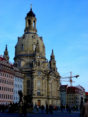 die Frauenkirche in Dresden im Oktober 2008