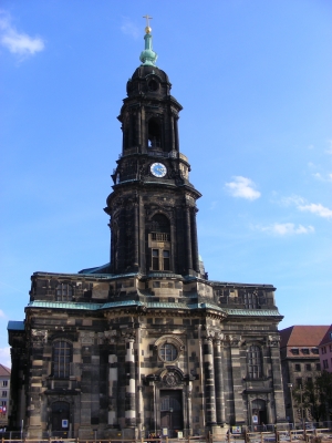 die Kreuzkirche in Dresden