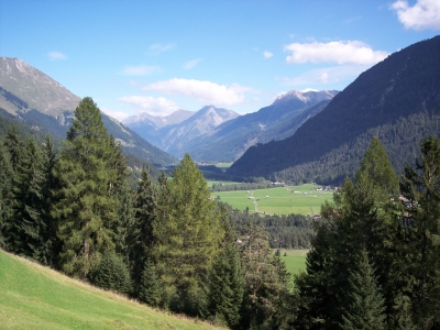 Das Lechtal bei Bach (Tirol)