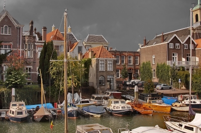 Ein Jachthafen von Dordrecht