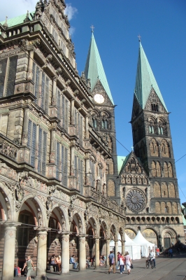 Bremer Dom und Rathaus