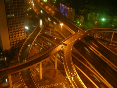 China - Shanghai - Stadtansichten bei Nacht 10