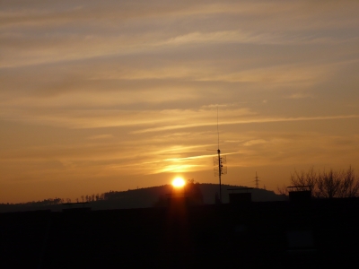 Sonnenuntergang in Iserlohn
