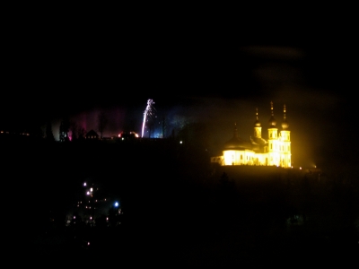 Feuerwerk über dem Käppelle in Würzburg