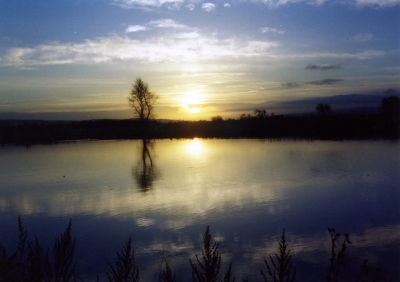 Sonnenuntergang am River Clyde