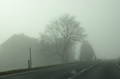 Strasse im Nebel
