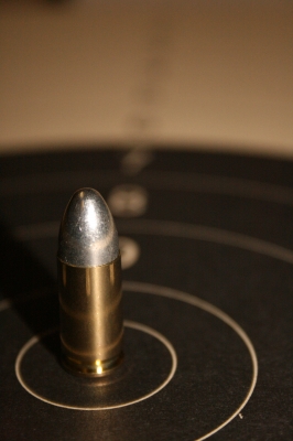 bullet on target