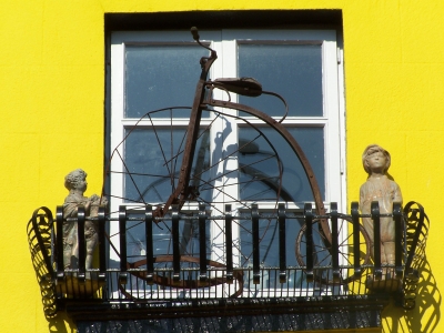 Fahrrad im Fenster