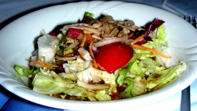 Mahlzeit, Beilage, gemischter Salat