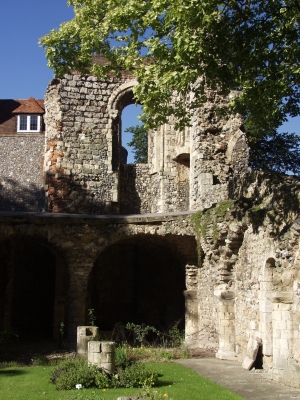 historische Mauern zu Canterbury