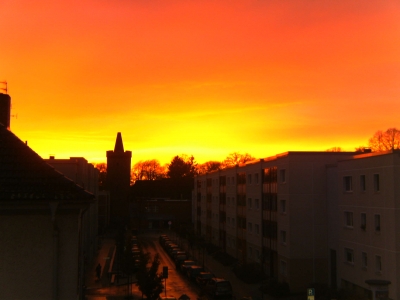 Sonnenuntergang über Bernau