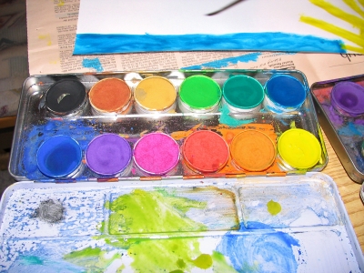 Malen mit Wasserfarben