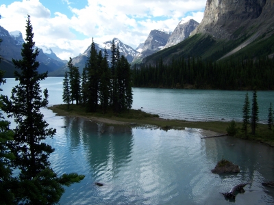 Spirit Island im Maligne Lake