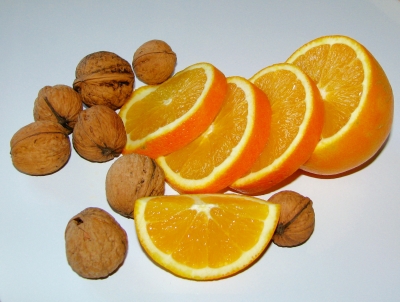 Orangen und Nüsse...