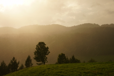 Sonne und Regen