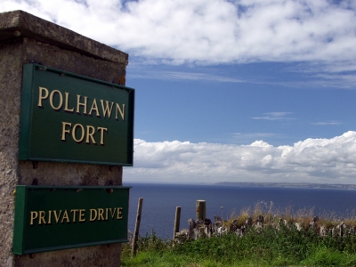 Gruß aus Cornwall : Polhawn Fort, Steilküste Südwestengland